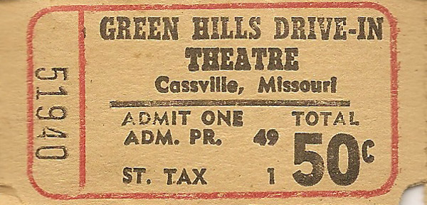 Green Hill Drive In ticket
